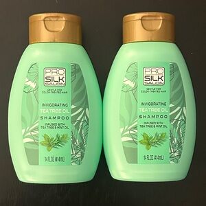 Pro Silk Salon Invigorating Tea Tree Oil Shampoo with mint set of 2